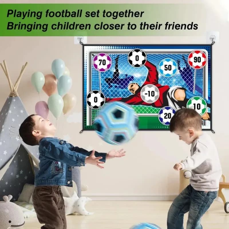 Soccer Game Mat Set With Sticky Ball