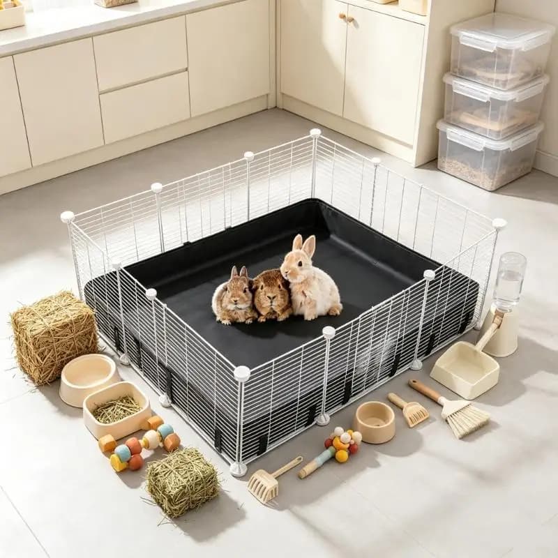 Dark Waterproof Cage Base Cover for Small Animals