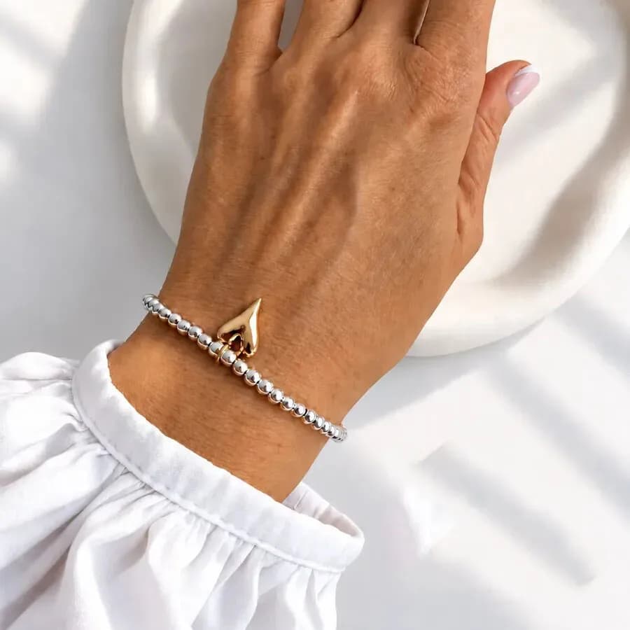 Vintage Pearl Bead Chain Bracelet