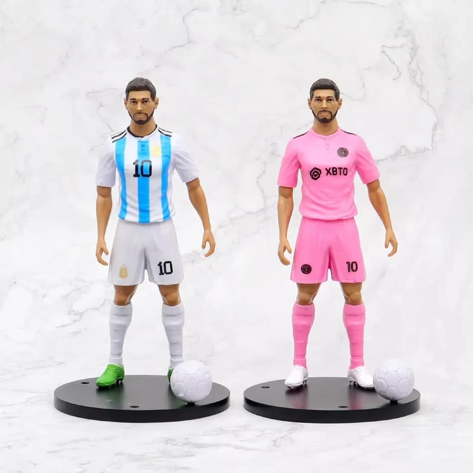Soccer Player Action Figure with Base and Ball
