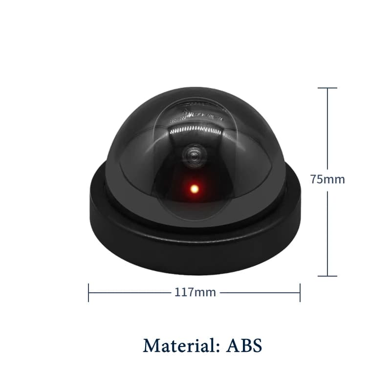 Dummy Dome Security Camera with Red LED