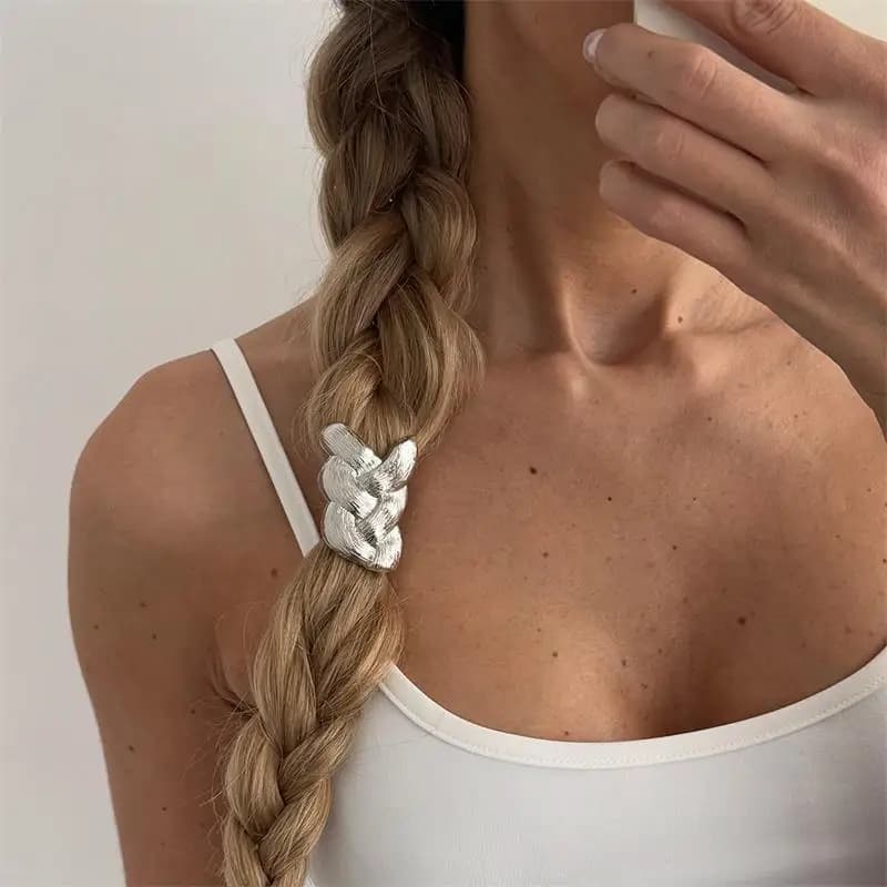Hair Accessories  Hair Bands Punk Elastic Headband Women Girls Braid Unique Design Ponytail Hair Tie Rubber Band Y2k Children