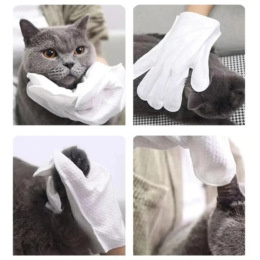 Pet Ear Cleaning Hand Towel Wipes Gentle Formula Suitable For Dogs And Cats Effectively Removes Earwax And Dirt Ieal For Dasly G