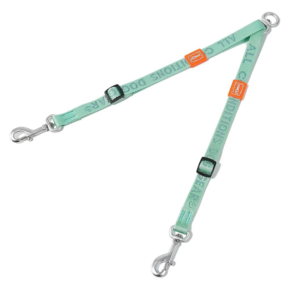 Dual Dog Leash Coupler with 360° Swivel