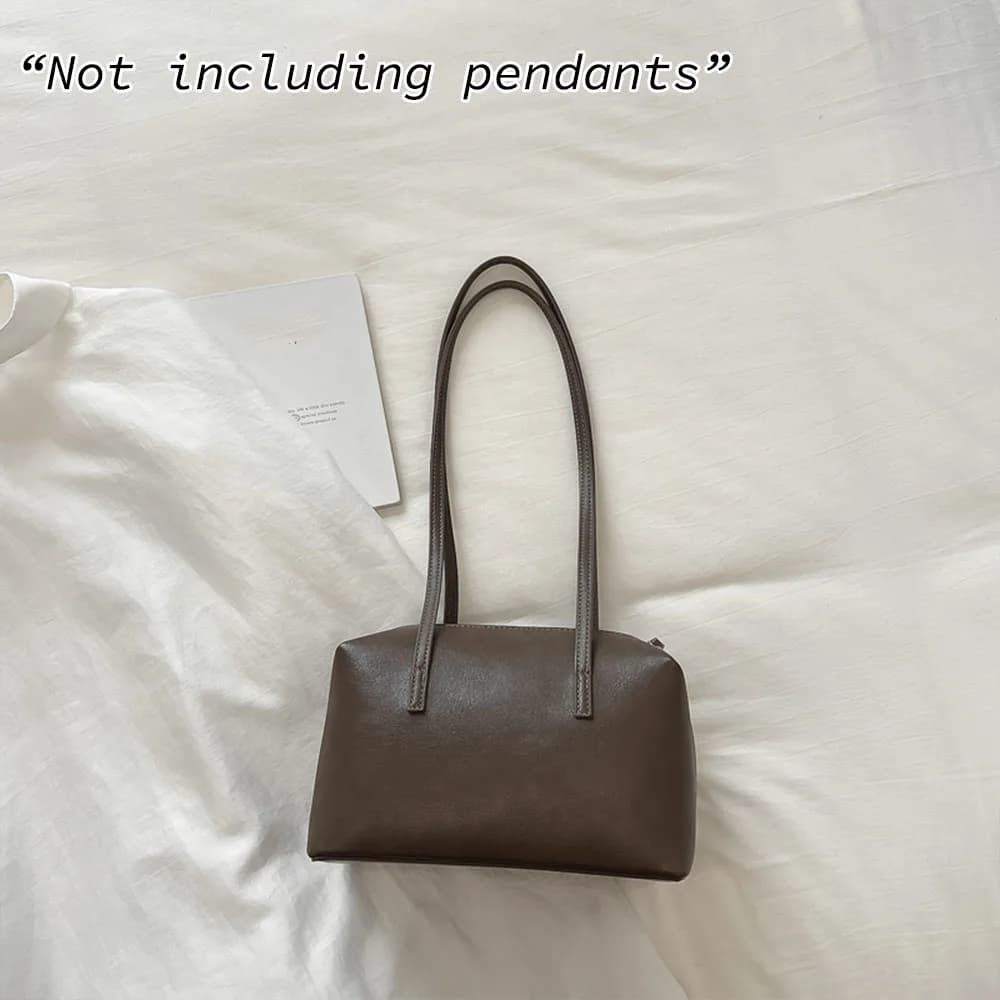 Handheld Bowling Bag for Women, Trendy and Retro Style Underarm Bag, Simple and Large Capacity. Shoulder Bag