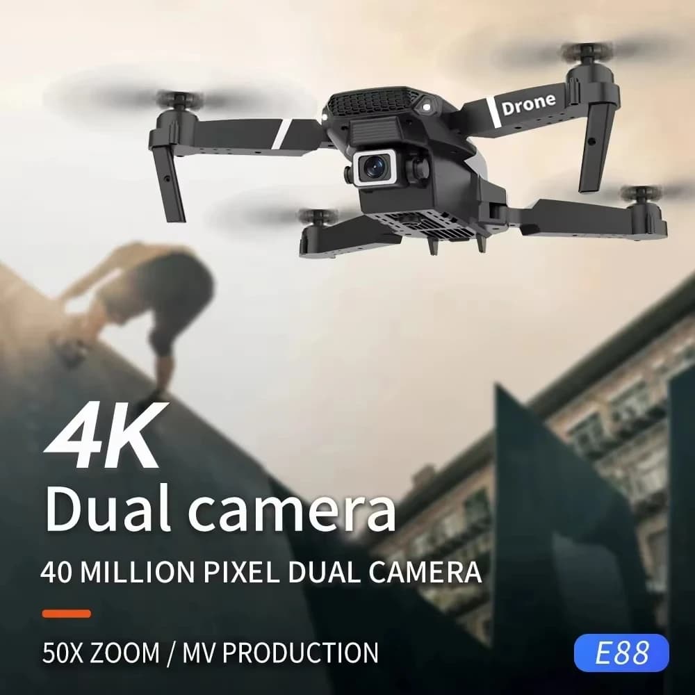 2026 E88 8K Dual Camera Drone with 5G