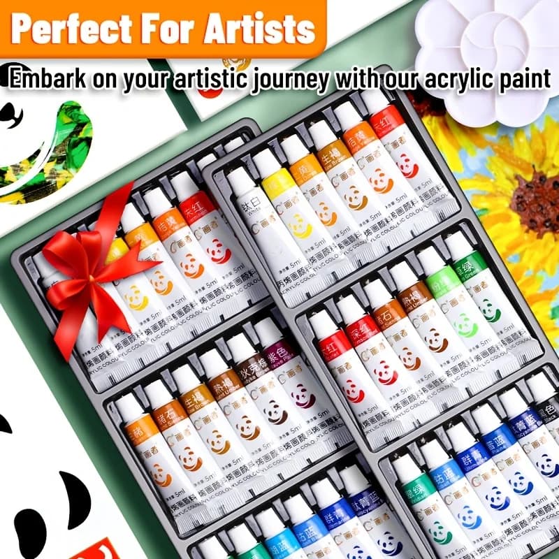 Multi-Color Non-Fading Acrylic Paint Set