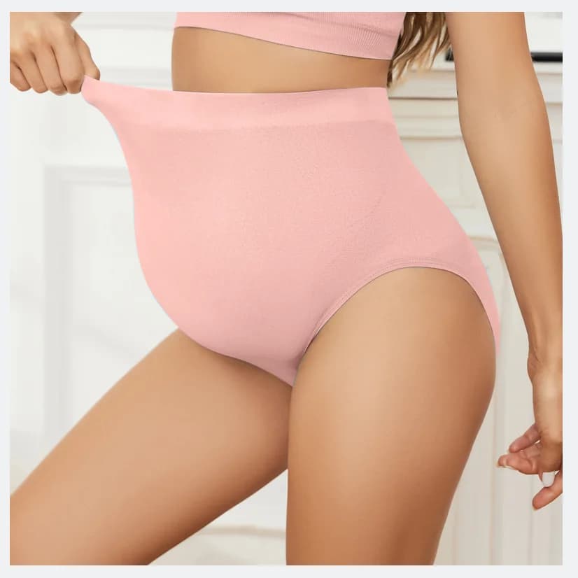 Seamless High Waisted Pregnancy Underwear