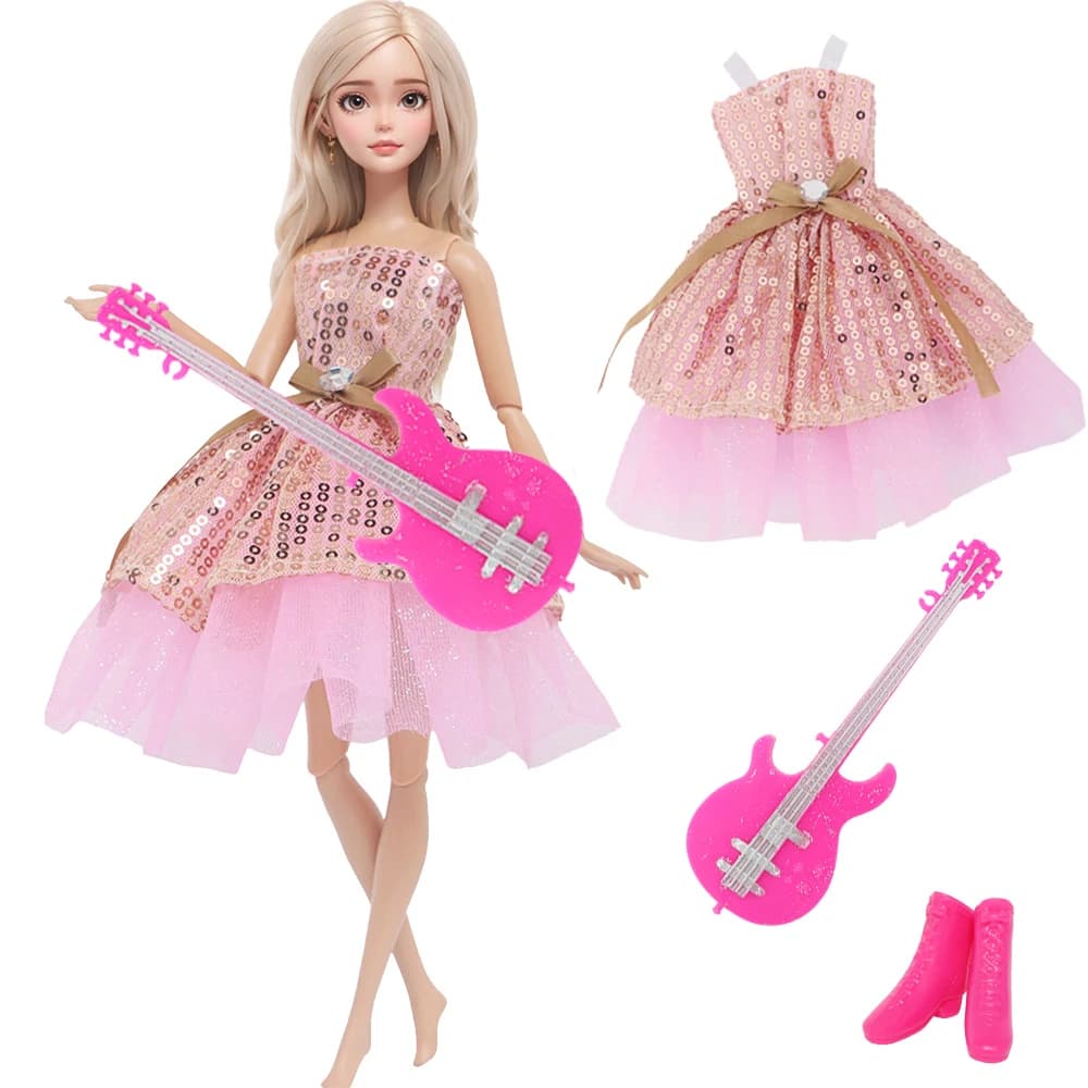Doll Dress Outfit With Accessories