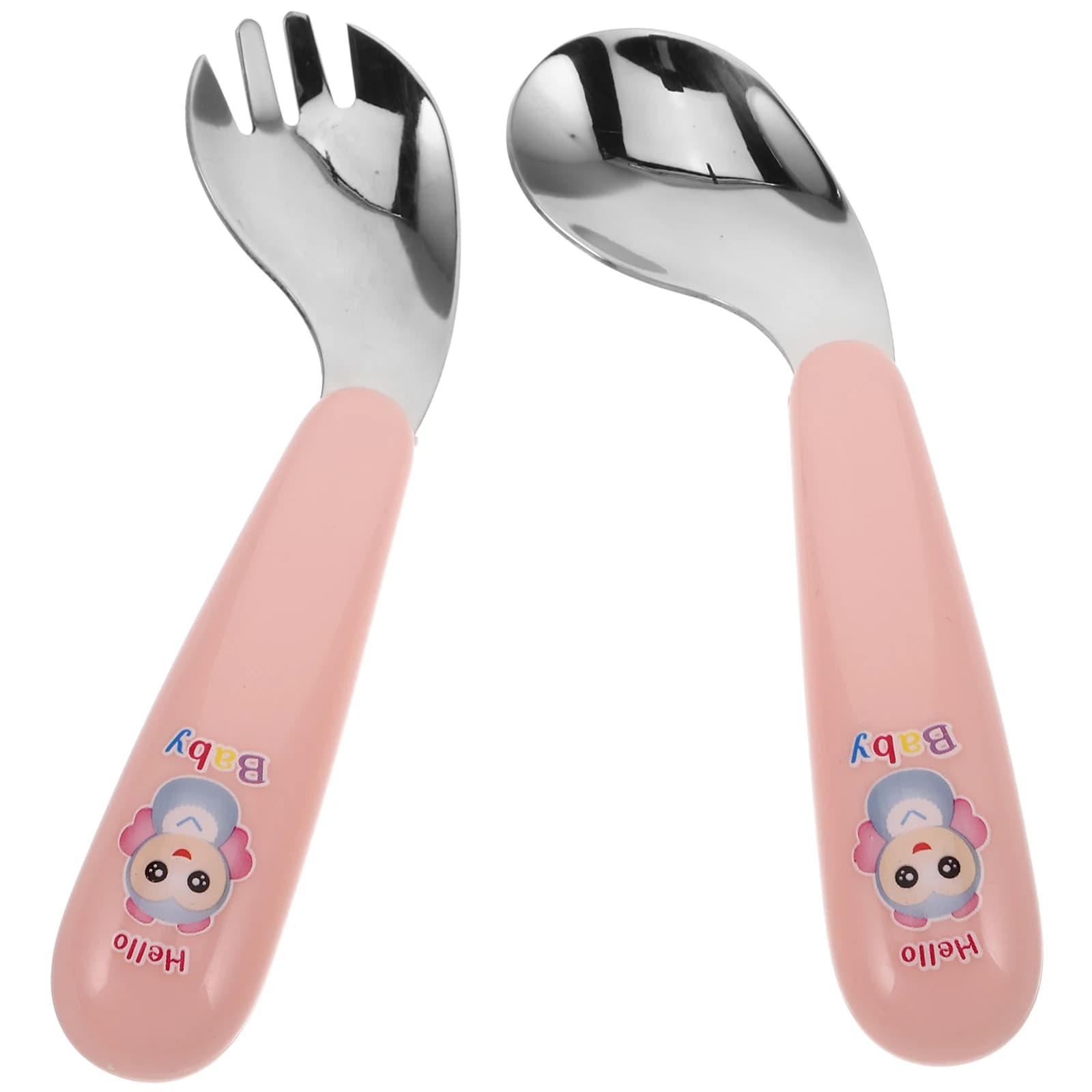 Curved Spoon Children's Stainless Steel Utensil Set