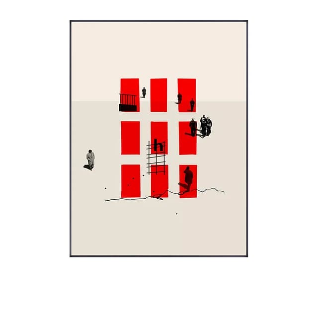 Modern Posture Figure Canvas Wall Print