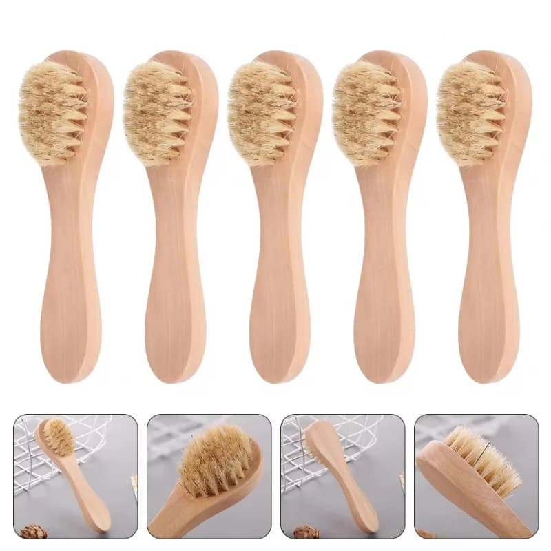 Wooden Handle Facial Cleansing Brush