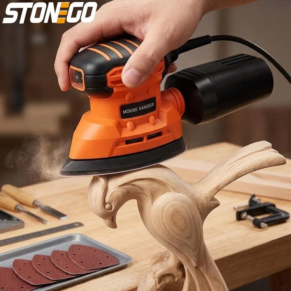 Electric Detail Sander with Dust Collection