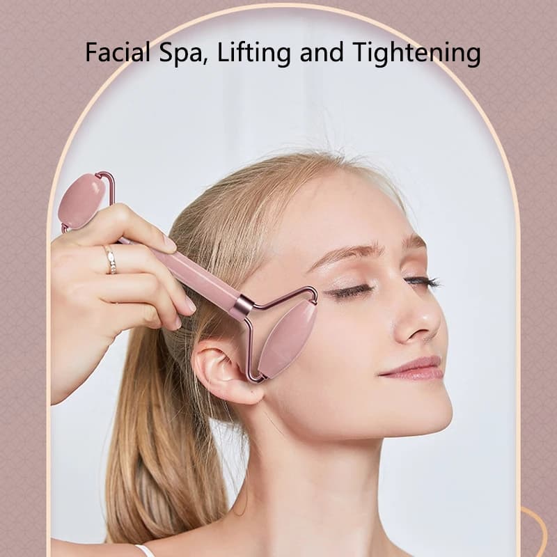 Jade and Crystal Facial Massage Roller