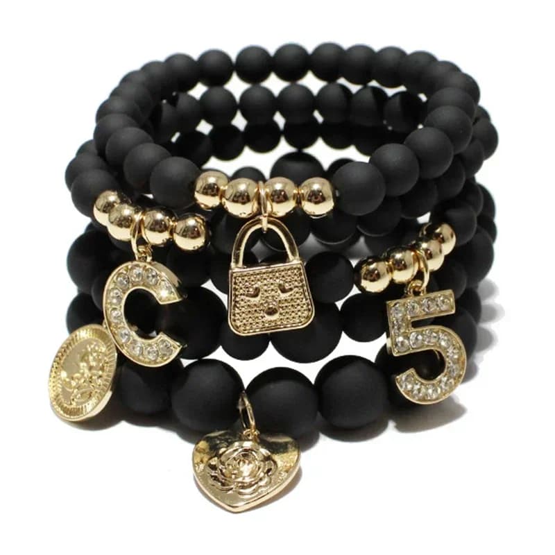 Bohemian Stretch Beaded Bracelets Set