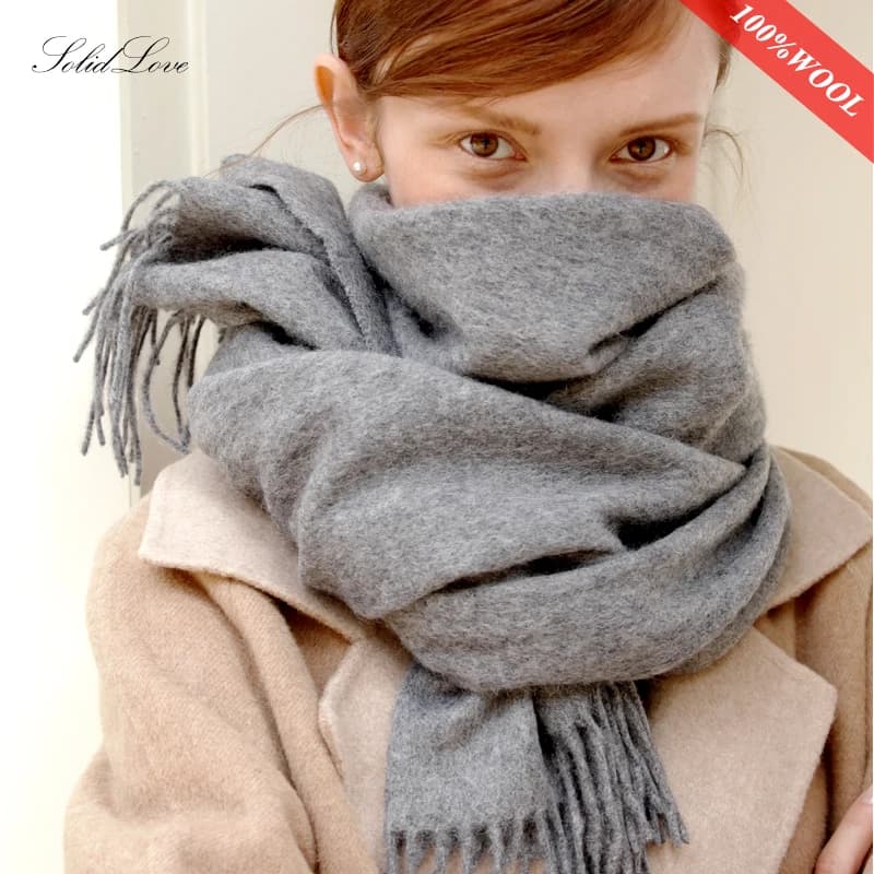 Women's 100% Wool Winter Scarf