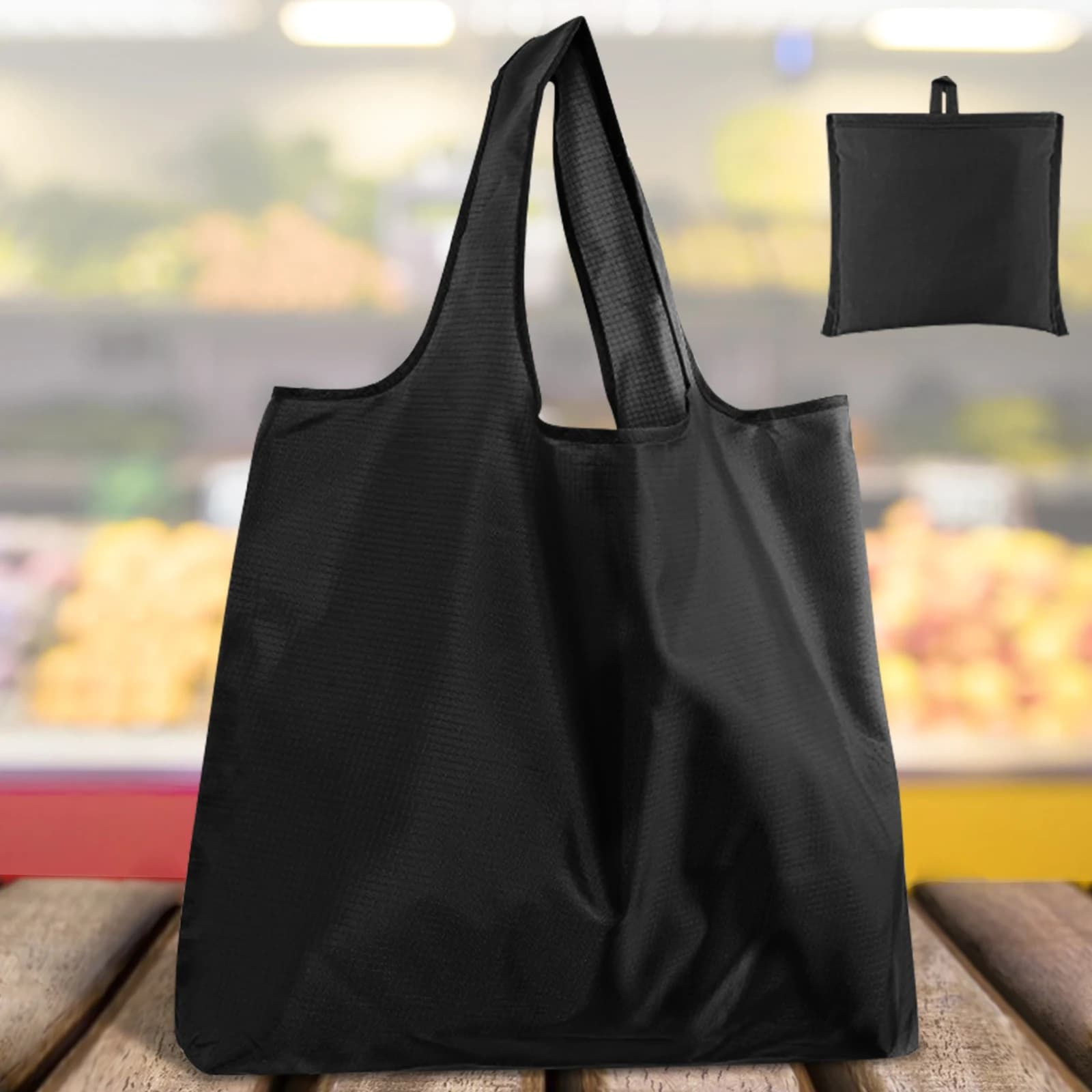 Foldable Reusable Grocery Tote Bag