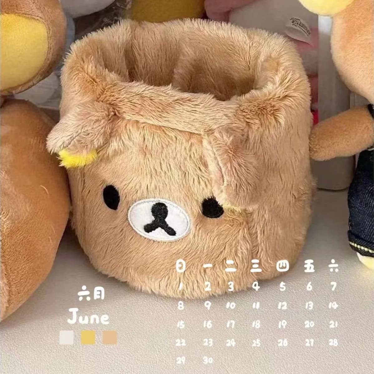 Plush Pen and Pencil Holder Organizer