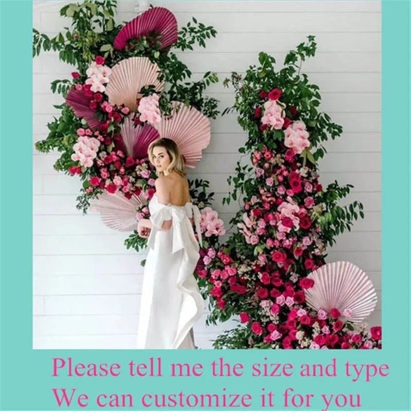 Wedding Backdrop Decor Table Centerpiece Flower Ball Pink Purple Rose Peony Greenery Hang Floral Row Banquet Prop Window Display