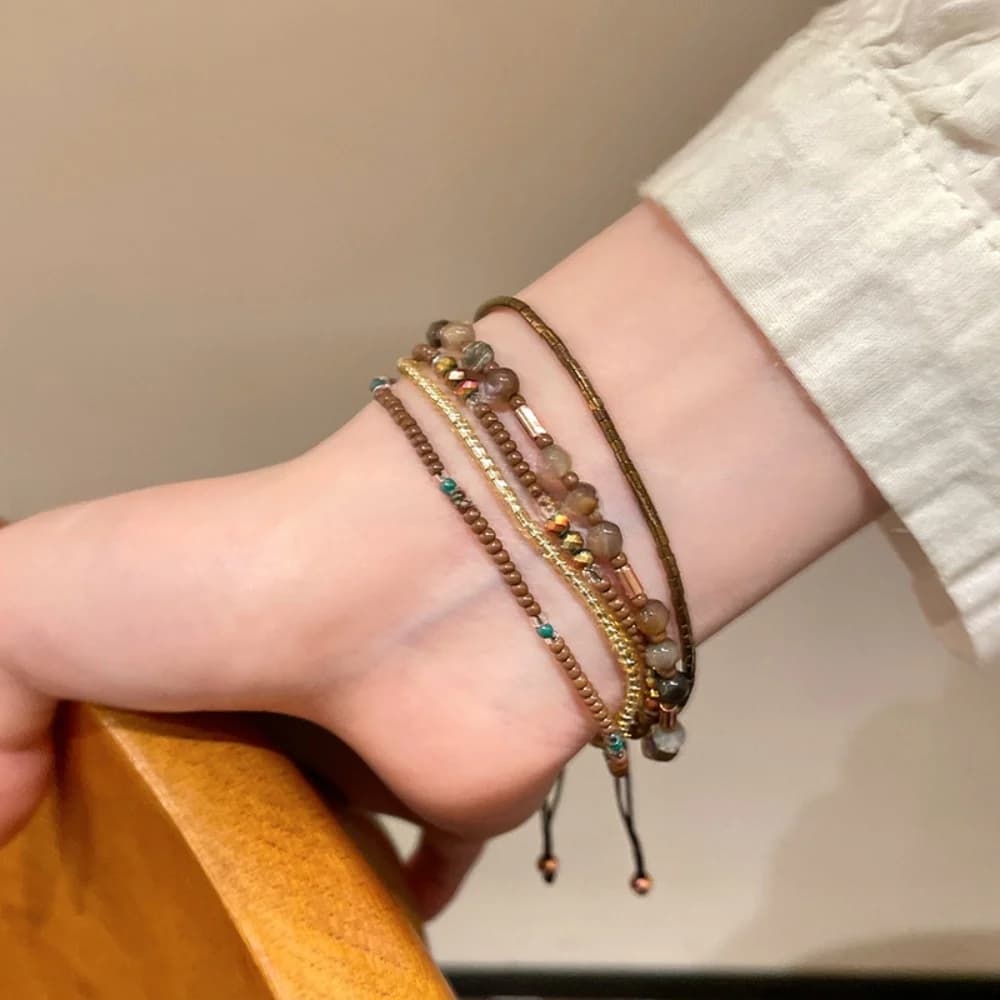 Colorful Beaded Stretch Bracelet