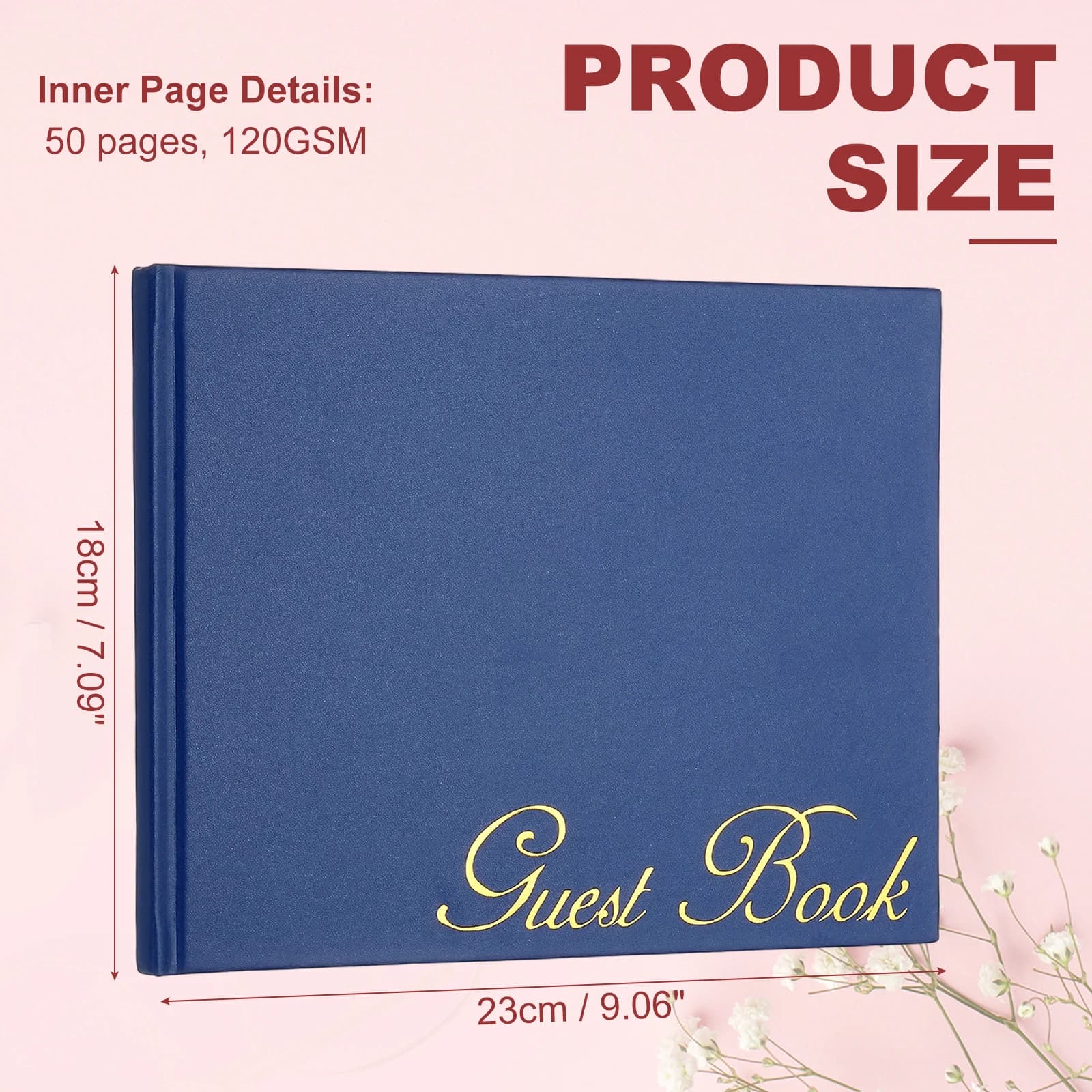 Elegant Leather Guest Book