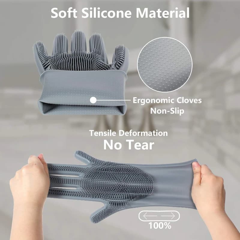 Silicone Pet Grooming Gloves