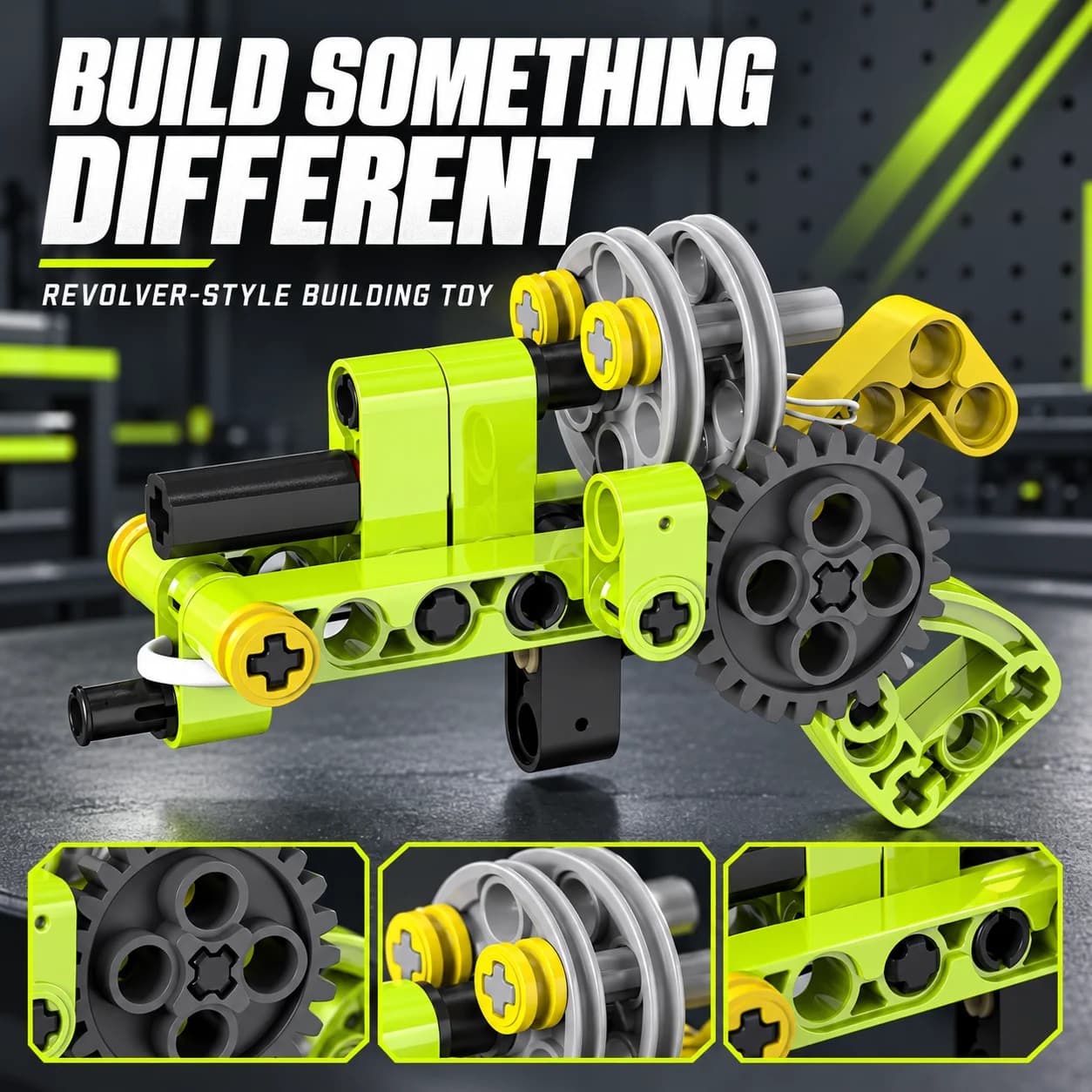 Mechanical Gear Assembly Building Kit