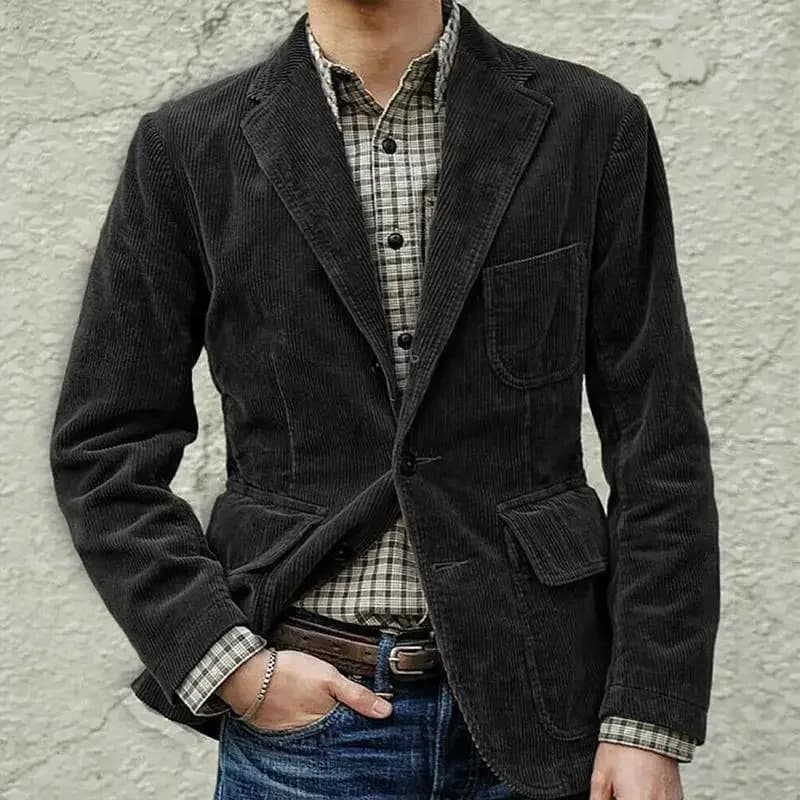 Corduroy Slim Fit Casual Blazer