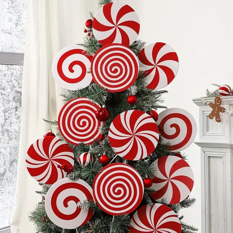 Peppermint Candy Christmas Tree Ornaments