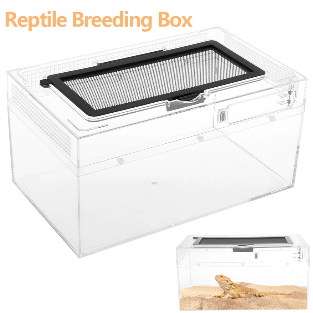 Reptile Terrarium Transparent Breeding Box Tank