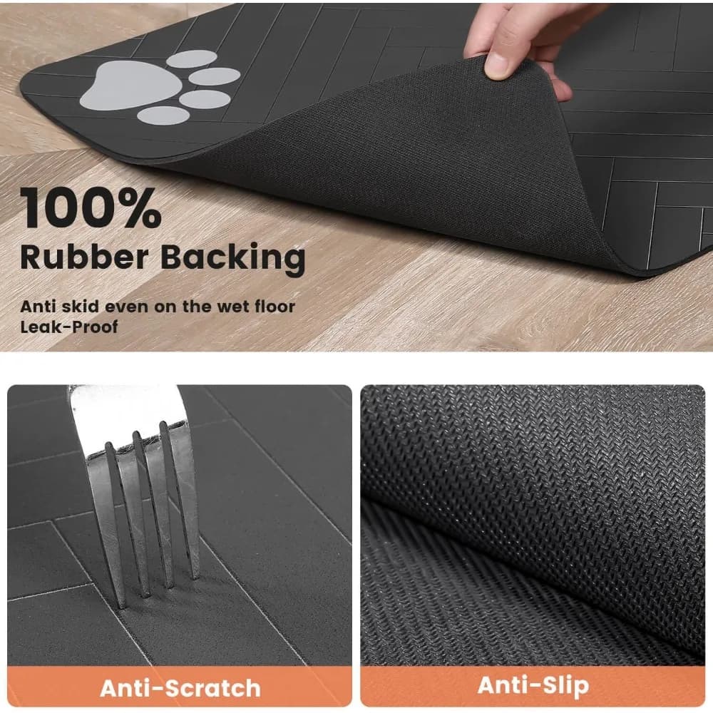 Absorbent Dog Food Bowl Mat