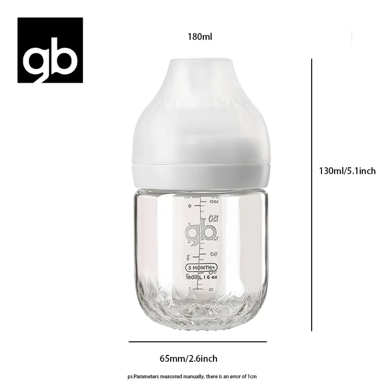 Glass Baby Bottle Wide-Neck