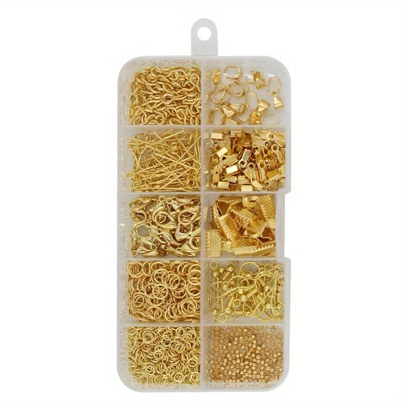 900pcs Jewelry Making Kit - Create Earrings, Necklaces & More with DIY Beads & Plier Tools!