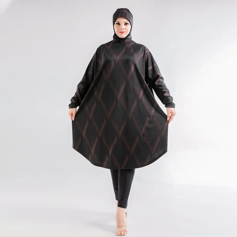 Women's Modest Swimwear Set with Hijab