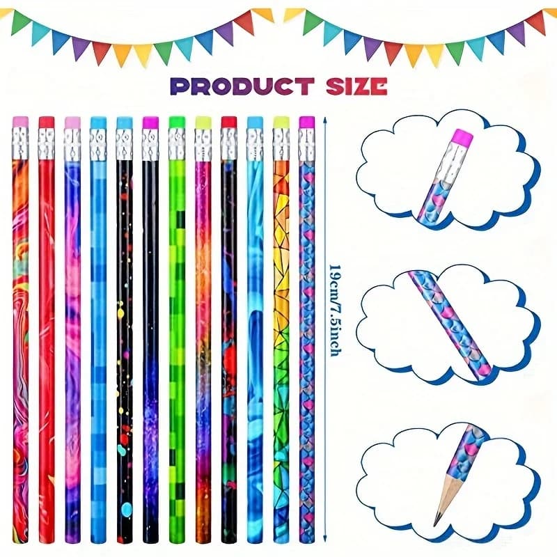 Wooden Pencils with Erasers