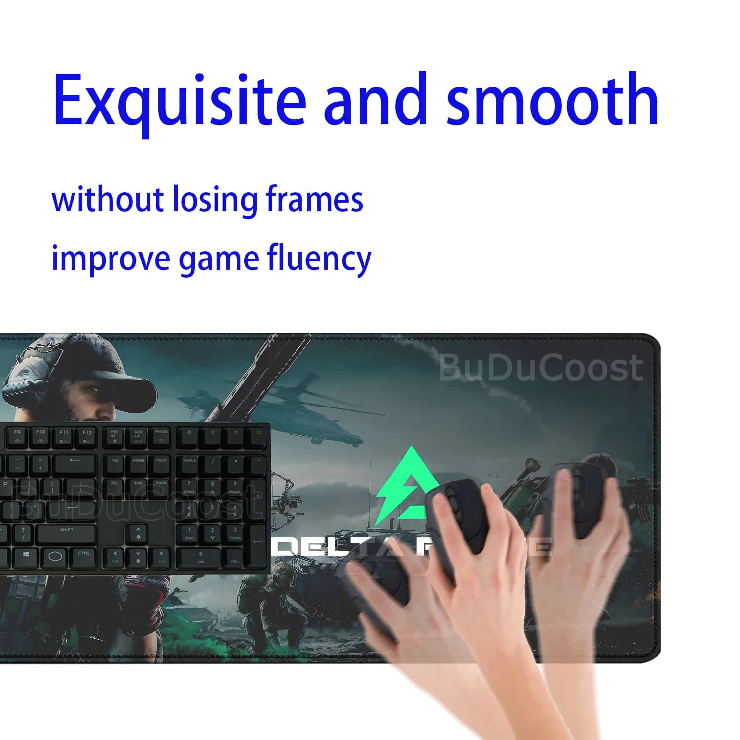 PC Game Delta Force Large mouse pad For Gaming mousepad with Stitched Edges and Non-Slip Rubber Base Extended game accessories