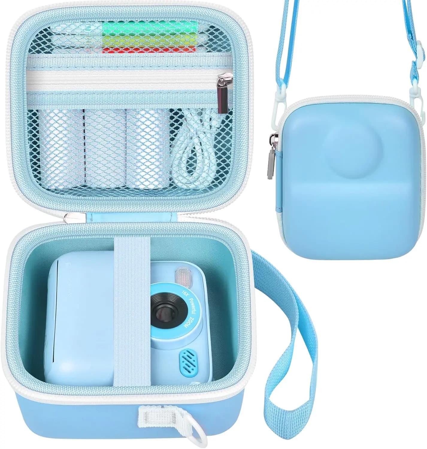 Kids Camera Storage Case with Accessories Pocket