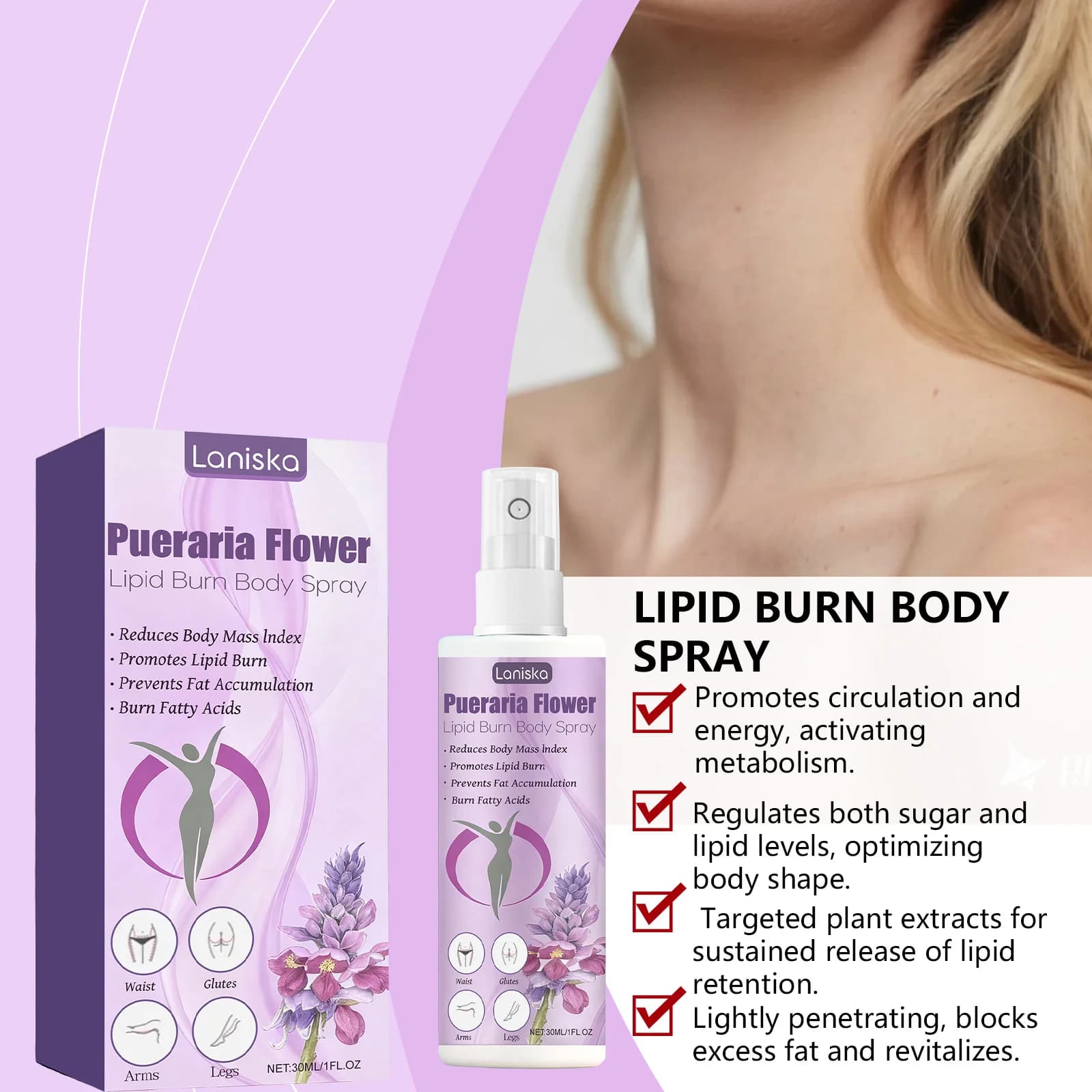 Pueraria Mirifica Body Care Spray