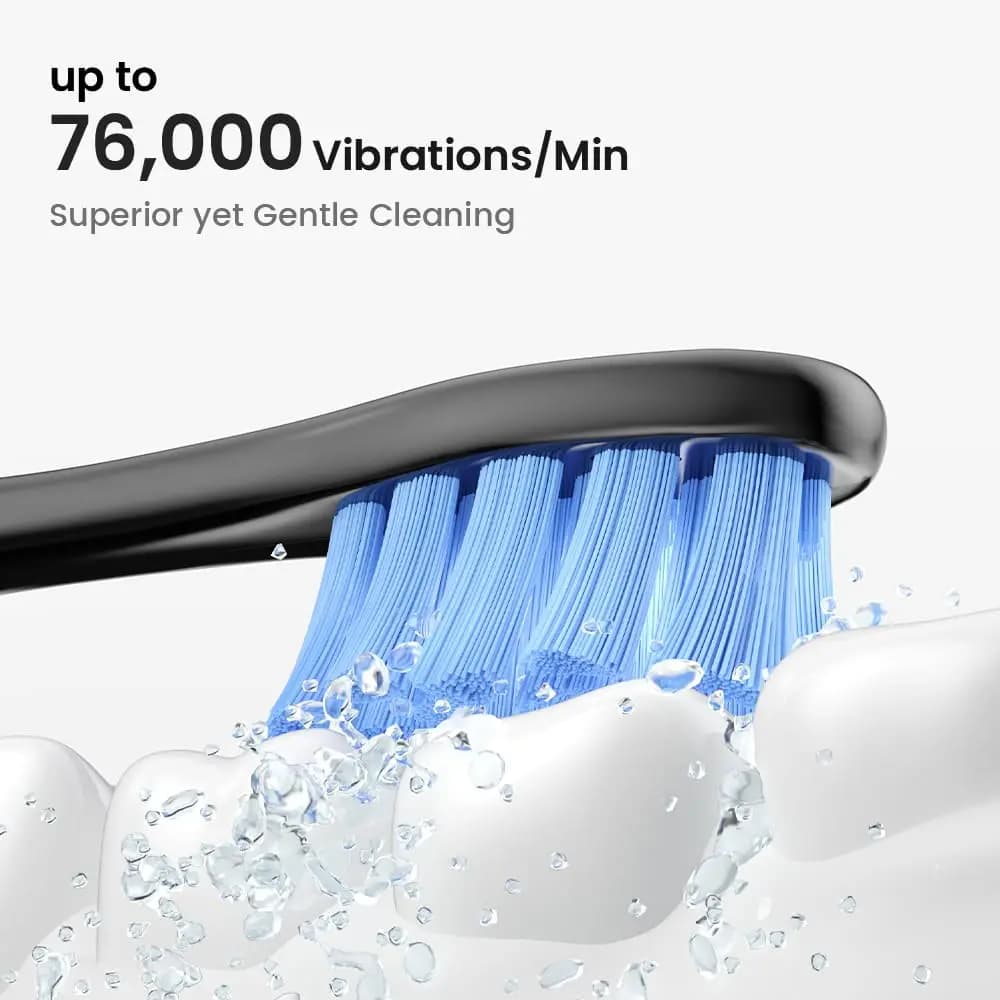 Electric Toothbrush With 3 Heads And 5 Modes