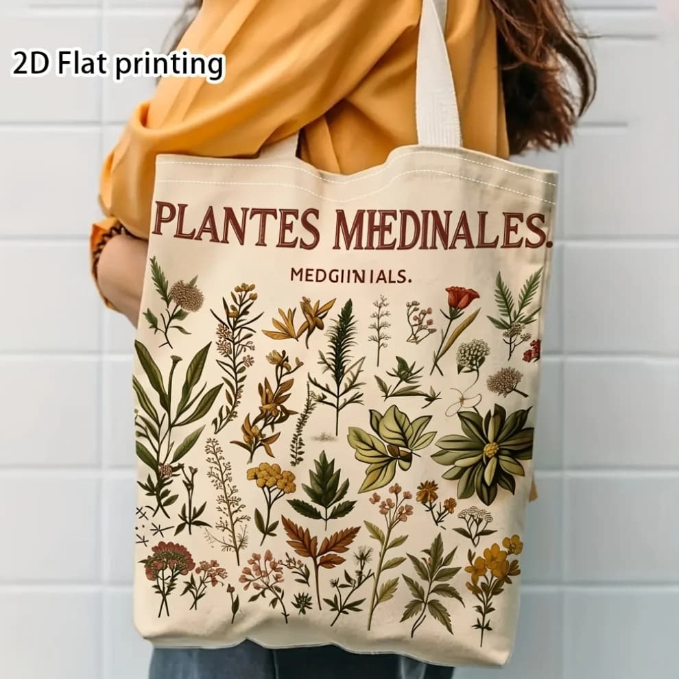 Open-Top Shopping Tote Bag
