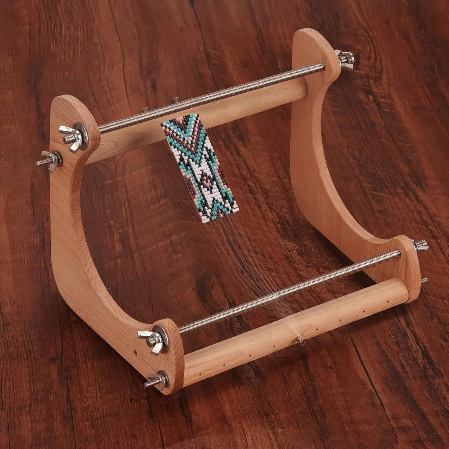 Wood Bead Loom Kit with Instructions