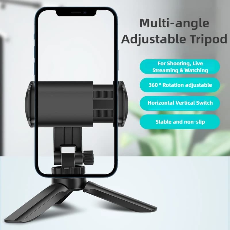 Adjustable Phone Tripod Stand Portable Foldable