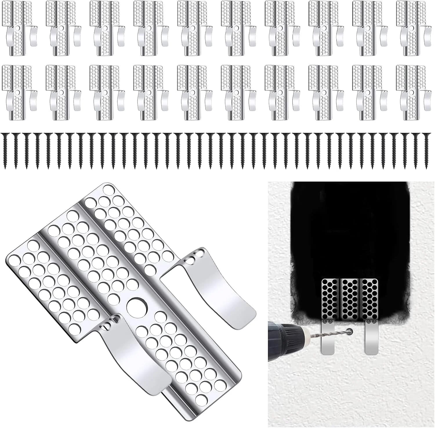 Drywall Repair Clips with Screws
