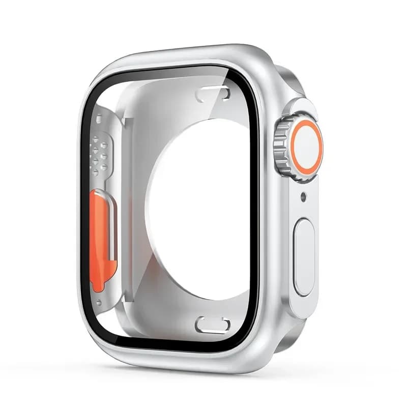 Tempered Glass+Cover For Apple Watch case 46mm 42mm 45mm 44mm 41mm 40mm Screen bumper Protector for iwatch serie 10 9 8 7 6 SE 5