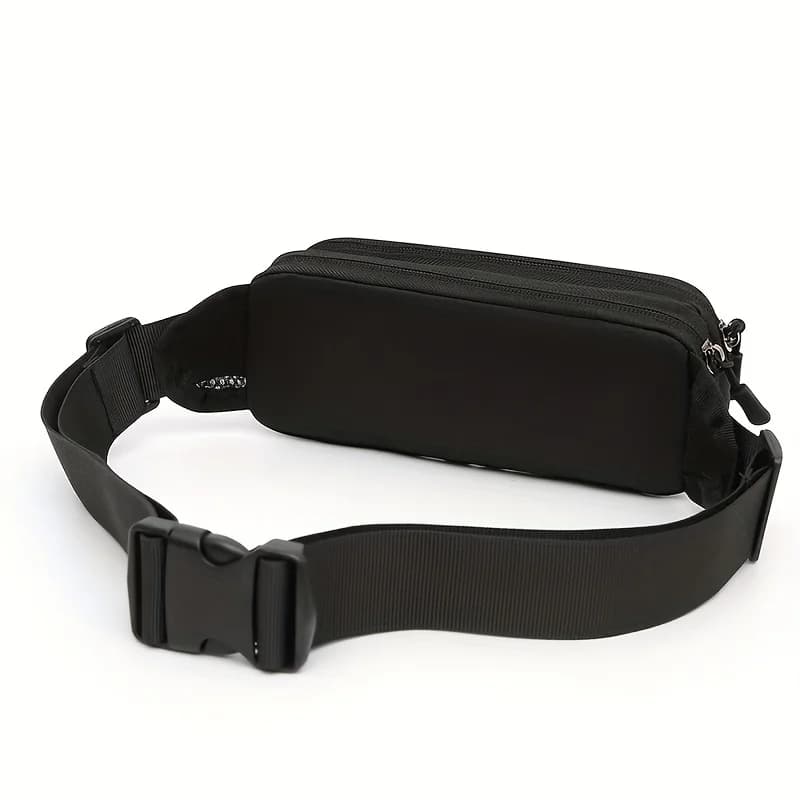 Sports Waist Pack for Men, Running Gear Phone Pouch,Mini Cycling Waterproof Crossbody Chest Bag, Double-Layer Storage Waist Bag