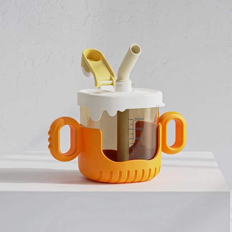 Cartoon Crocodile Sippy Cup with Handle