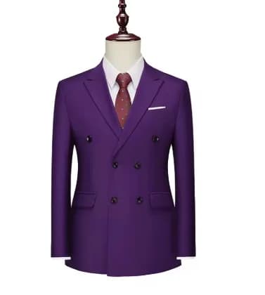 Men's Double Breasted Peak Lapel Blazer