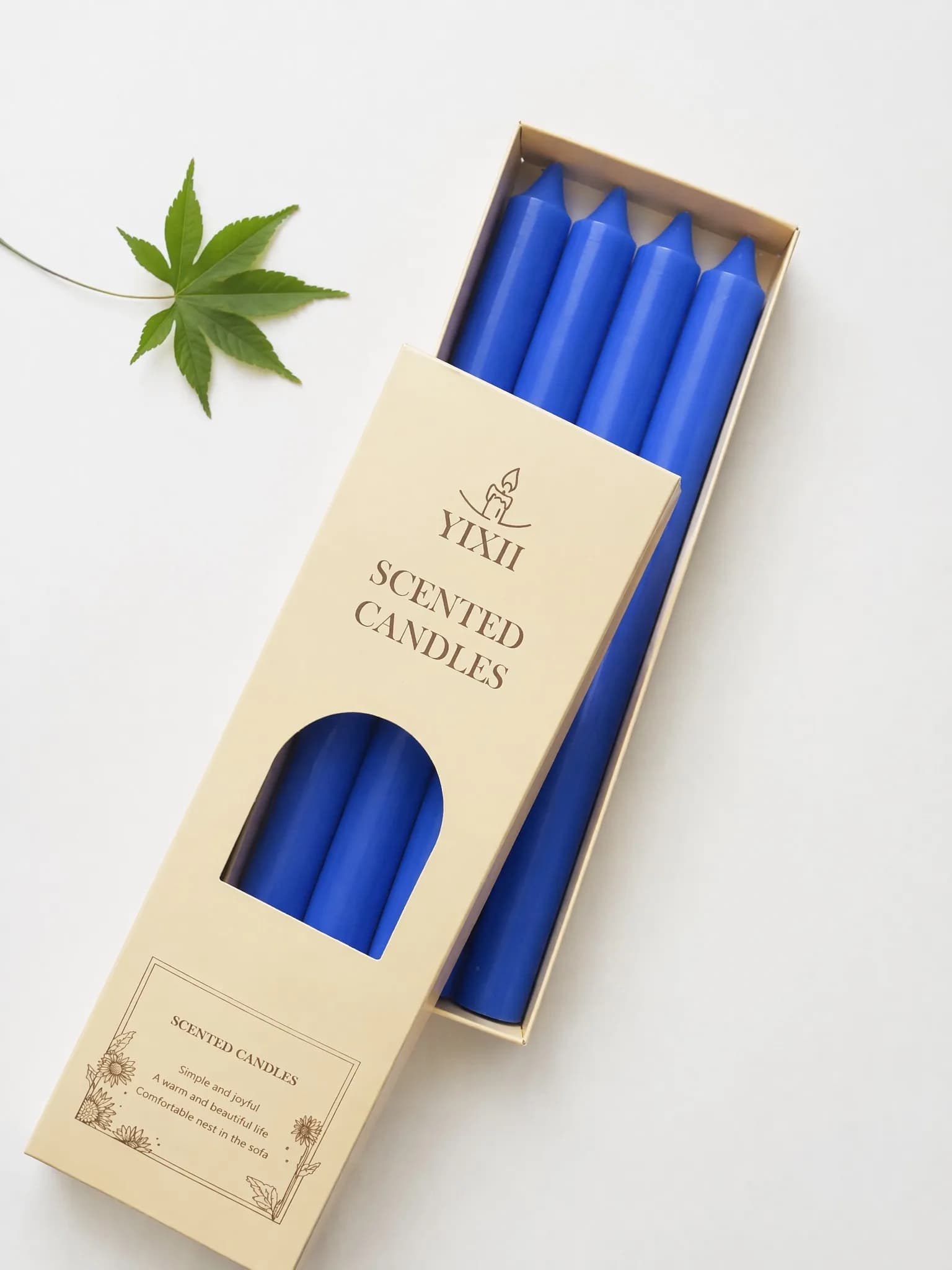 Blue Soy Wax Scented Candle Set