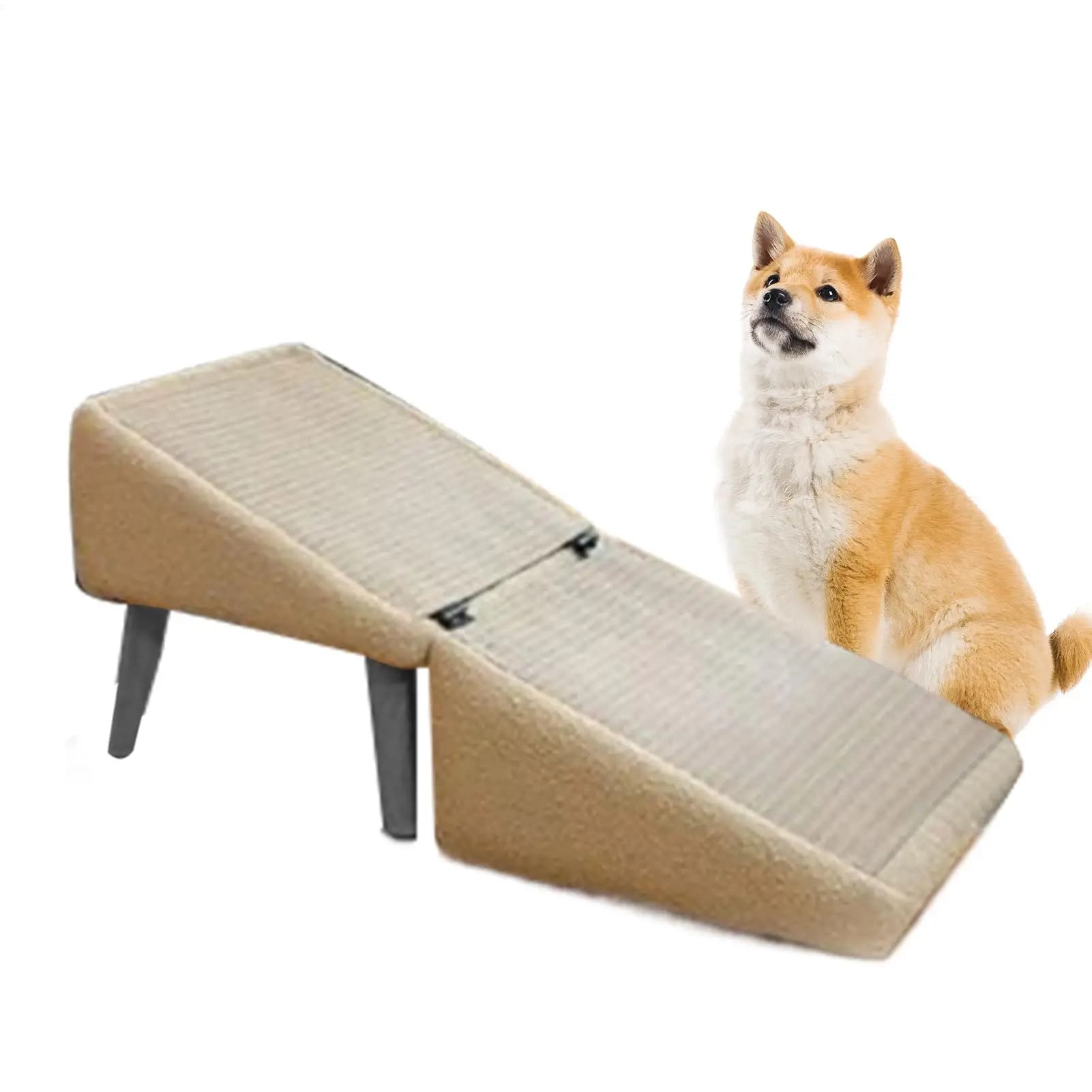 Foldable Pet Ramp for Bed and Vehicle