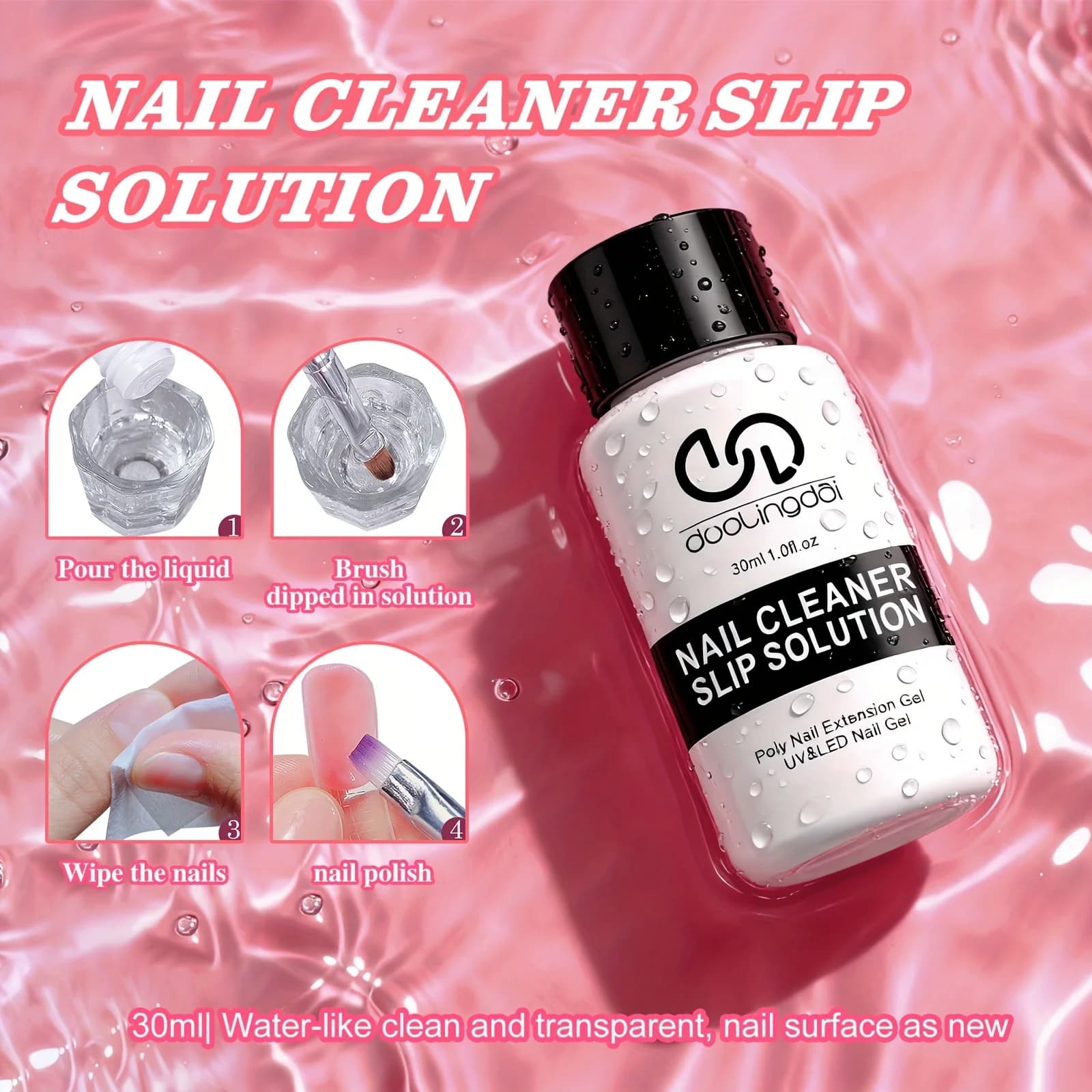 Poly Gel Nail Kit Starter with 4 Colors